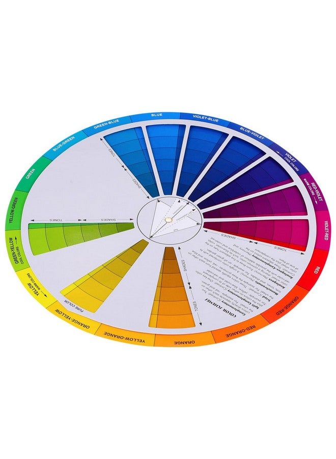HEALLILY أداة دليل مزج الألوان HEALLILY - عجلة ألوان دوارة للفنانين مع مرجع مزج صبغة الألوان لتعلم الرسم للطلاب والفنانين المبتدئين ومشاريع الحرف اليدوية - Image 2