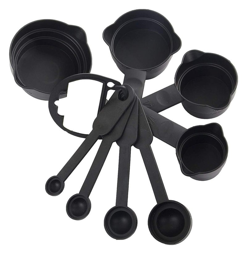 HIMAXHUB HIMAXHUB 8 pcslot PP Measuring Cups Measuring Spoon Cake Scoop Kitchen Measure Tool for Flour Sugar Salt Bakeware Baking Tool 8 Pcs for 1 Set  - Image 1