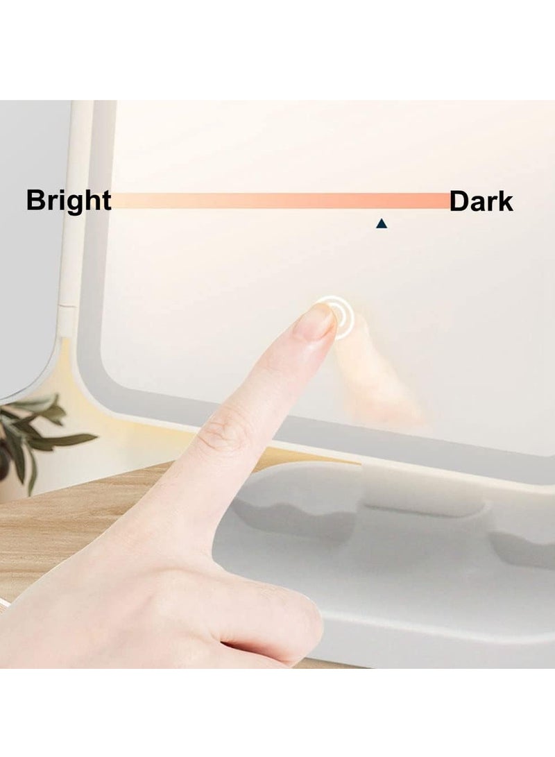 ELTRAZONE LED Makeup Mirror with 3 Color Lighting Modes, 52 LED Trifold Mirror, 1x/2x/3x Magnification, Touch Control Design, Portable High Definition Cosmetic Lighted Up Mirror - Perfect for Makeup, Skincare & Beauty  - Image 3