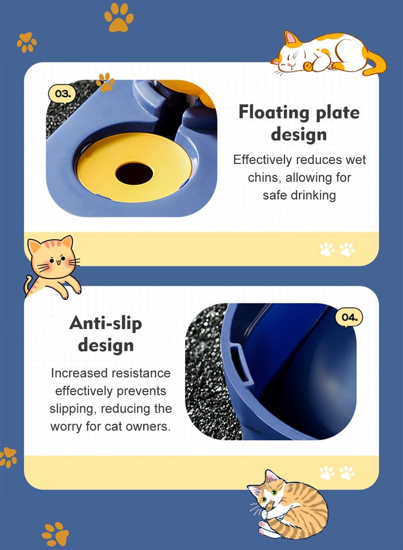 كيدل تغذية الأغذية التلقائية ومجموعة المياه تغذية القطط للكلاب القطط الحيوانات الأليفة الحيوانات - Image 3