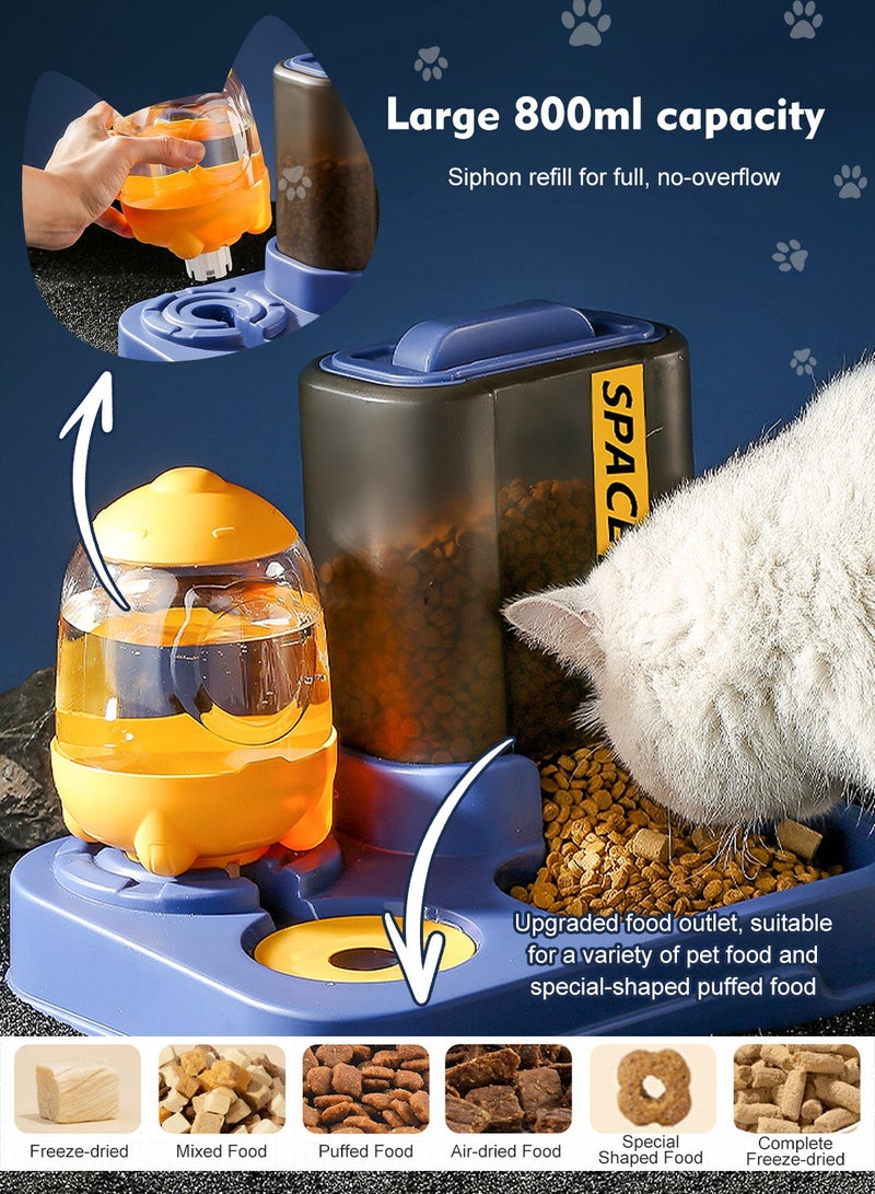 كيدل تغذية الأغذية التلقائية ومجموعة المياه تغذية القطط للكلاب القطط الحيوانات الأليفة الحيوانات - Image 2