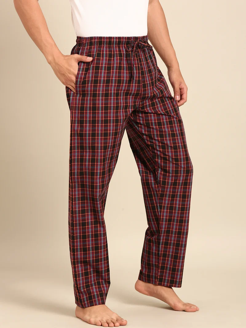 جوفن بيجامة كاروهات رجالي