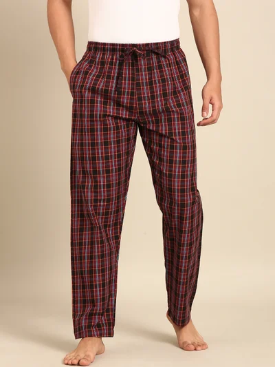 جوفن بيجامة كاروهات رجالي