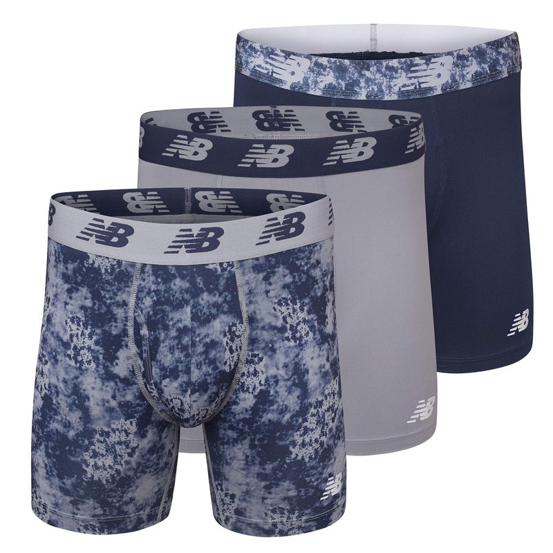 New Balance Men's 6" Boxer Brief Fly Front with Pouch, 3-Pack of 6 Inch Tagless Underwear - Image 5