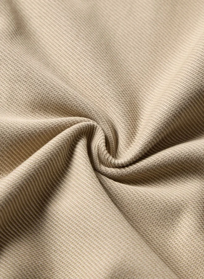 The Souled Store  The Souled Store Men Oversized Fit Textured Khaki Shirt  | Best Price UAE