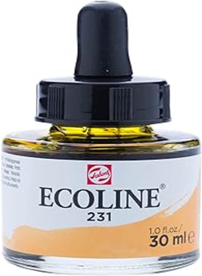 Ecoline Liquid Watercolor Bottle 30ml Ochre Gold 231 (11252311)