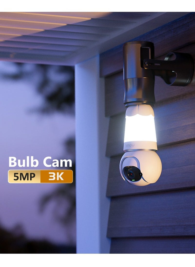 IMOU - Bulb Advanced Security Camera with 2K Clarity and Advanced Security Features to Care for Your Home 3MP AI Technology Privacy Mode Active Deterrence - Image 1