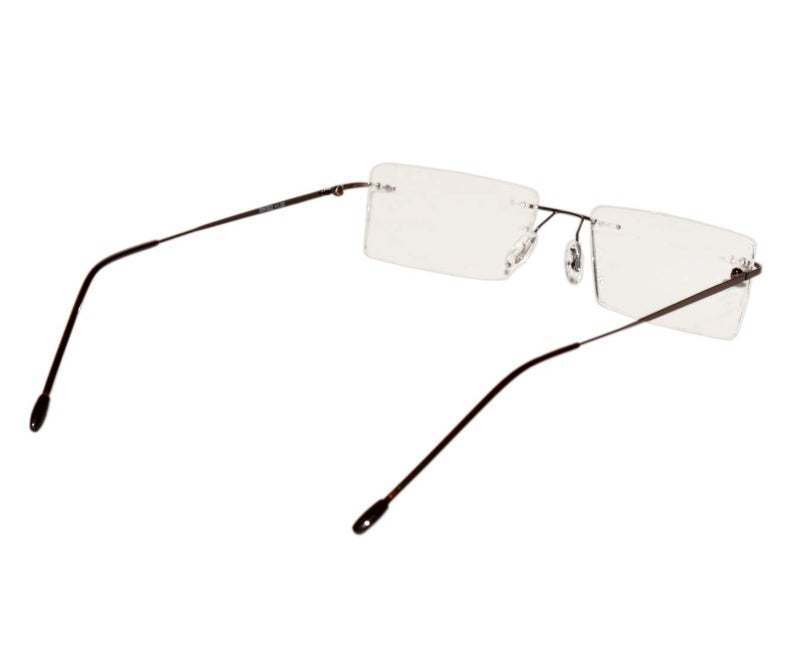 Peter Jones Brown Rimless Unisex Reading Glasses (Eye Power 1.25) - Image 5