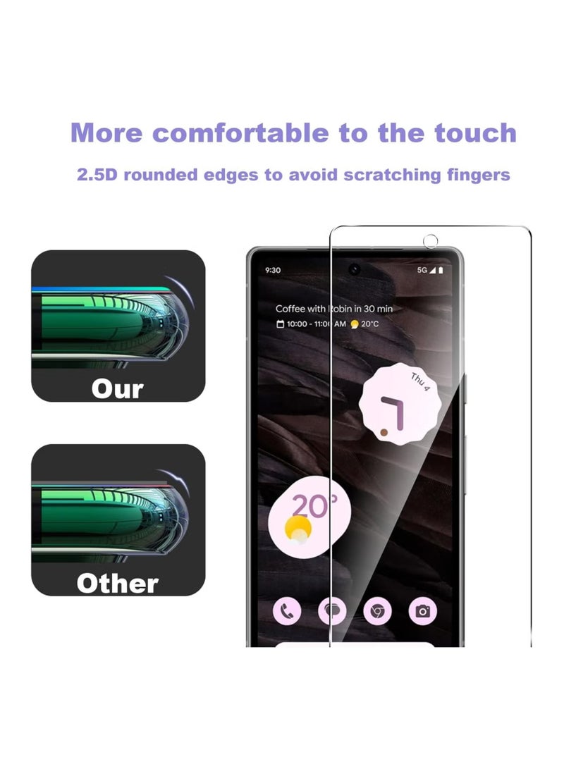 TIGER Screen Protector for Google Pixel 7A | Tempered Glass Full Coverage Screen Protector | Bubble-Free, Scratch-Resistant, 9H Hardness, Anti-Fingerprint Protection for Google Pixel 7A - Image 3