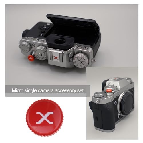 Create idea Camera Hot Shoe Cover Cap Protector & Shutter Button Compatible with Fujifilm XPro3 XPro2 XT4 XT3 XT2 XT1 X-T30 X-T20 X-T10 XE3 XE2S X100V X100F X100T X100 Black - Image 2
