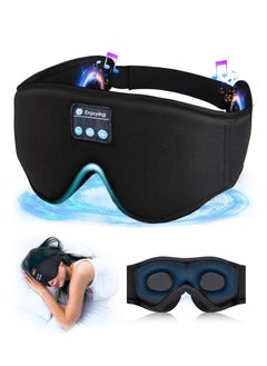Generic Sleeping Headphones, 3D Sleeping Mask Bluetooth Wireless Music Blackout Eye Mask, Side Sleeping Headphones Sleeping Mask with Bluetooth Headset Ultra-thin Stereo Speakers, Soft, Comfortable and Breathable Sleeping Eye Mask for Men and Women, Eye Mask for Travel/Sleeping  - Image 1