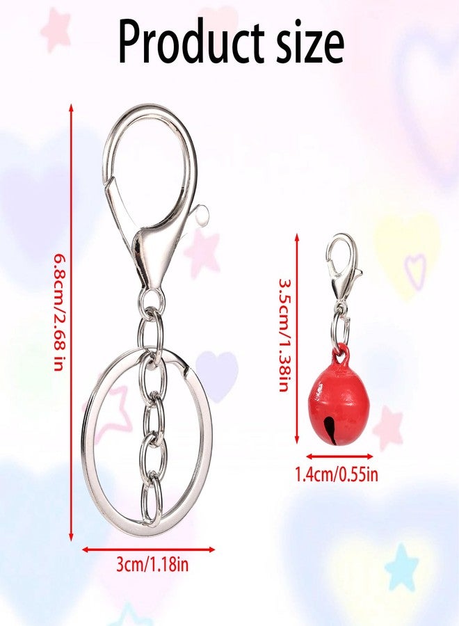 Sinbana 18pcs Pet Bells for Cat & Dog Collar, Small Jingle Bells for Puppy Kitten with 2pcs Keychains Pet Pendant Charm Safety Tracking Accessories - Image 2