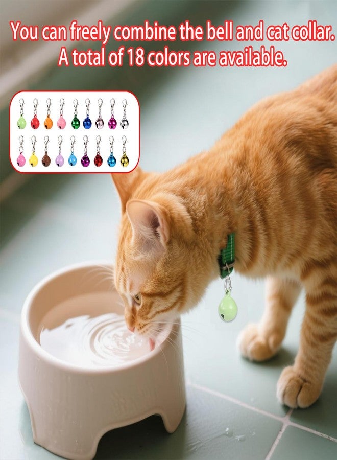 Sinbana 18pcs Pet Bells for Cat & Dog Collar, Small Jingle Bells for Puppy Kitten with 2pcs Keychains Pet Pendant Charm Safety Tracking Accessories - Image 3