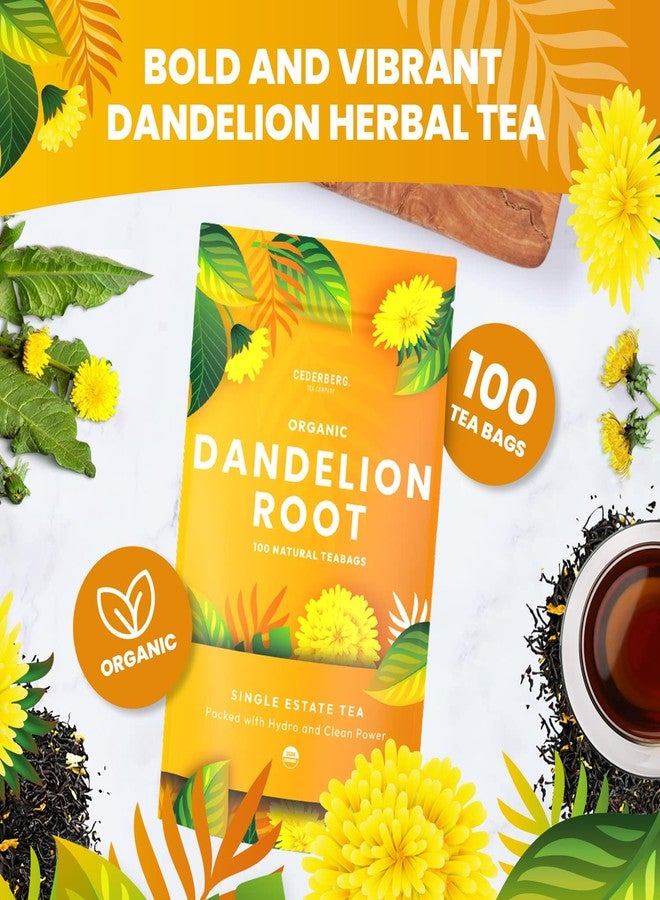Cederberg Tea Company Organic Dandelion Root Tea-100 Tea Bags | Organic Herbal Tea | Eco-Friendly Tea Bags | Non-GMO Caffeine Free Tea - Image 2