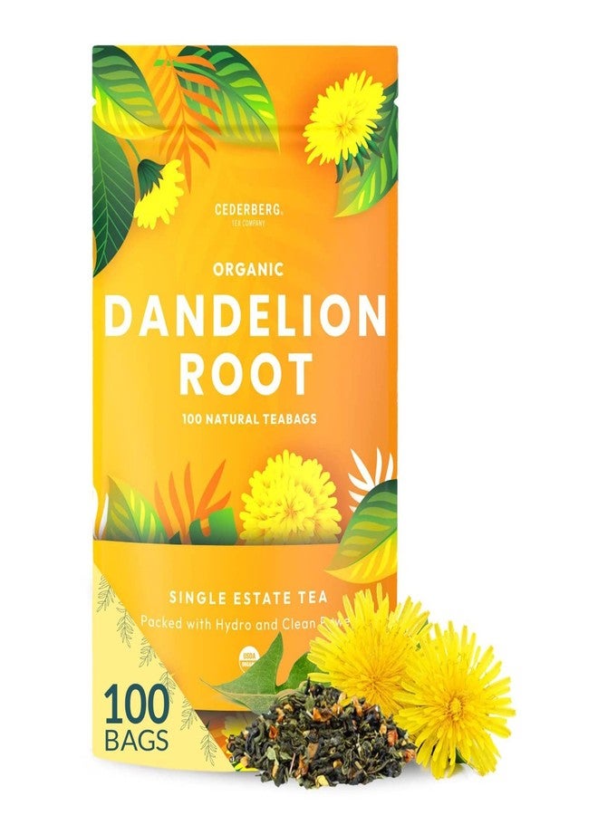 Cederberg Tea Company Organic Dandelion Root Tea-100 Tea Bags | Organic Herbal Tea | Eco-Friendly Tea Bags | Non-GMO Caffeine Free Tea - Image 1