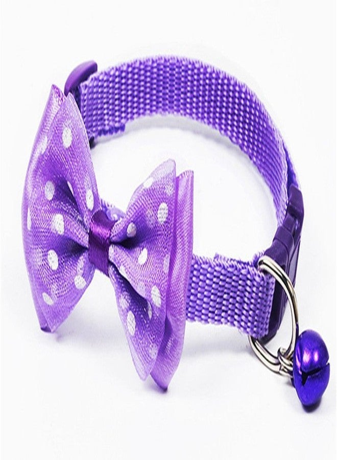 Pets Empire Pet Collar Adjustable Bow-Tie Dog Cat Collar with Bell Breakaway Buckle Bowknot 1 Piece - Color May Vary - Image 1