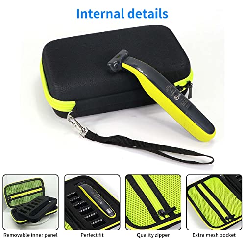 ZEITEL® Storage Bag Oneblade Case for Philips Shaver Suit for Philips Norelco OneBlade QP2525 QP2520 QP2530 QP2570 QP2620 QP2630, Philips Norelco OneBlade Organizer Bag - Image 2