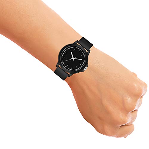 CLOUDWOOD Analogue Rubber Strap Men's & Boy's Watch (Black Color Dial Black Colored Strap) - Image 5