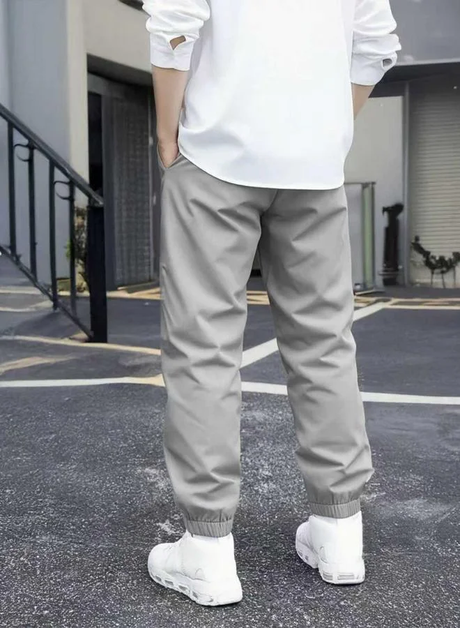 Take Two  Boys Grey California Slogan Tapered Track Pants for Men | Best Price UAE