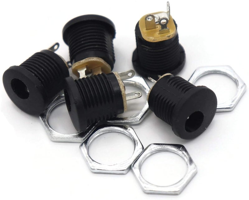 Electronicspices PACK OF 10 7MM DC Power Jack Female Panel Mounting Connector Socke - Image 1