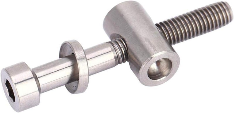 woobles Bike Seat Clamp, Accurate Seatpost Screw, Bike Seatpost Screw, for DIY Replacement Parts-Titanium, M5x40 - Image 3