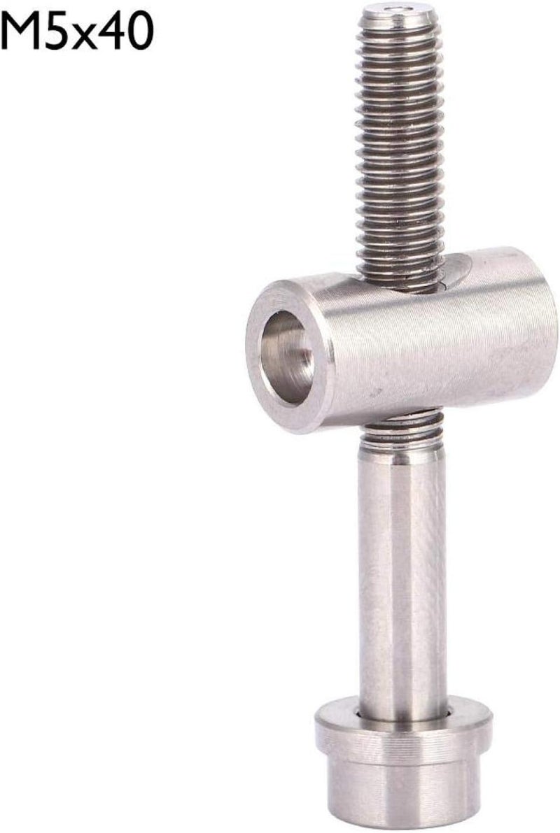 woobles Bike Seat Clamp, Accurate Seatpost Screw, Bike Seatpost Screw, for DIY Replacement Parts-Titanium, M5x40 - Image 5
