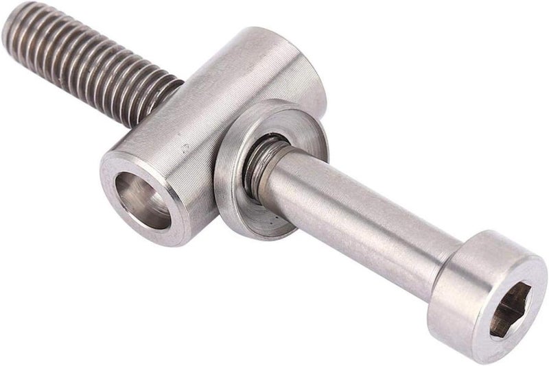 woobles Bike Seat Clamp, Accurate Seatpost Screw, Bike Seatpost Screw, for DIY Replacement Parts-Titanium, M5x40 - Image 2