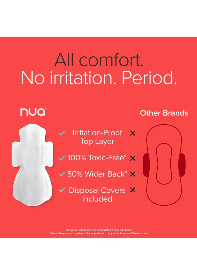 Nua Ultra Safe Sanitary Pads | 12 Heavy Flow -XL+ | SUPER SAVER PACK | Leakproof & Toxic Free - Image 3