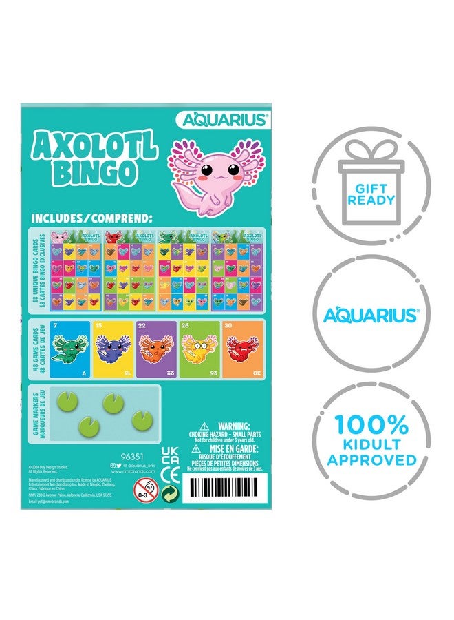Aquarius AQUARIUS Axolotl Family Bingo - Fun Family Party Game for Kids, Teens & Adults - Entertaining Game Night Gift - Officially Licensed for Fun Merchandise - Image 2
