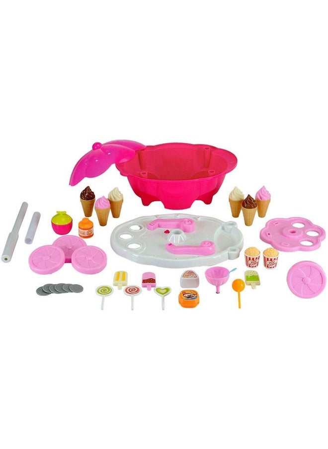 Kiti Kits KITI KITS Sweet&Luxurious Ice Cream Candy Shop With Soft Light&Sound For Kids (Nvj Enteprise) (Pink)  - Image 4
