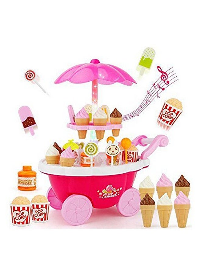 Kiti Kits KITI KITS Sweet&Luxurious Ice Cream Candy Shop With Soft Light&Sound For Kids (Nvj Enteprise) (Pink)  - Image 1