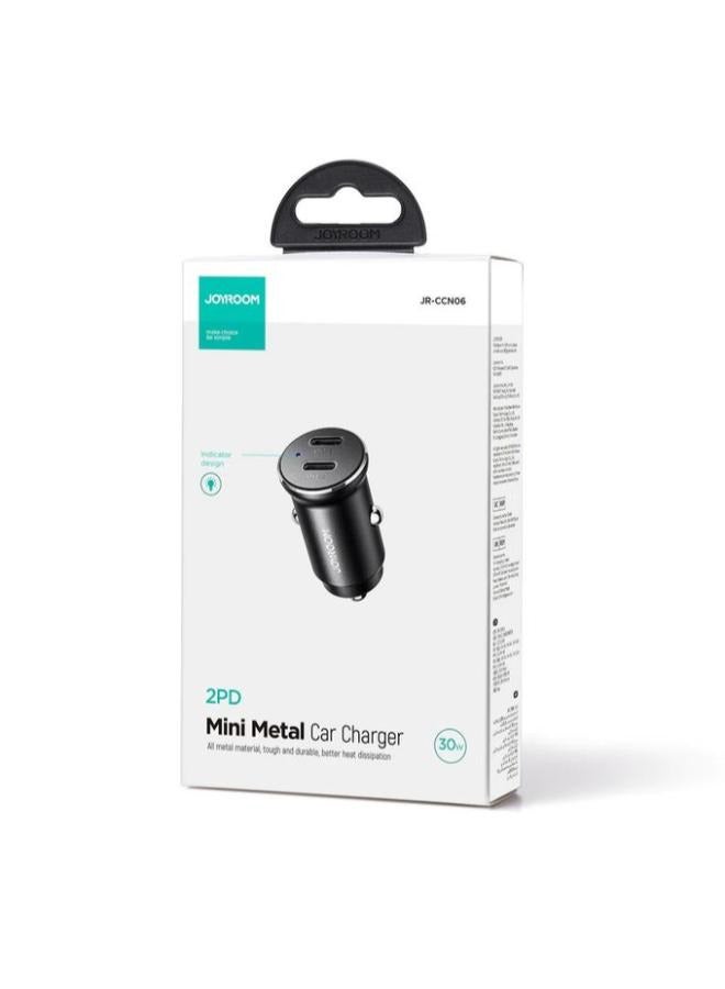 30W 2C mini Metal Car Charger\ JR-CCN06 Guaranteed by Agent Trust - Image 3