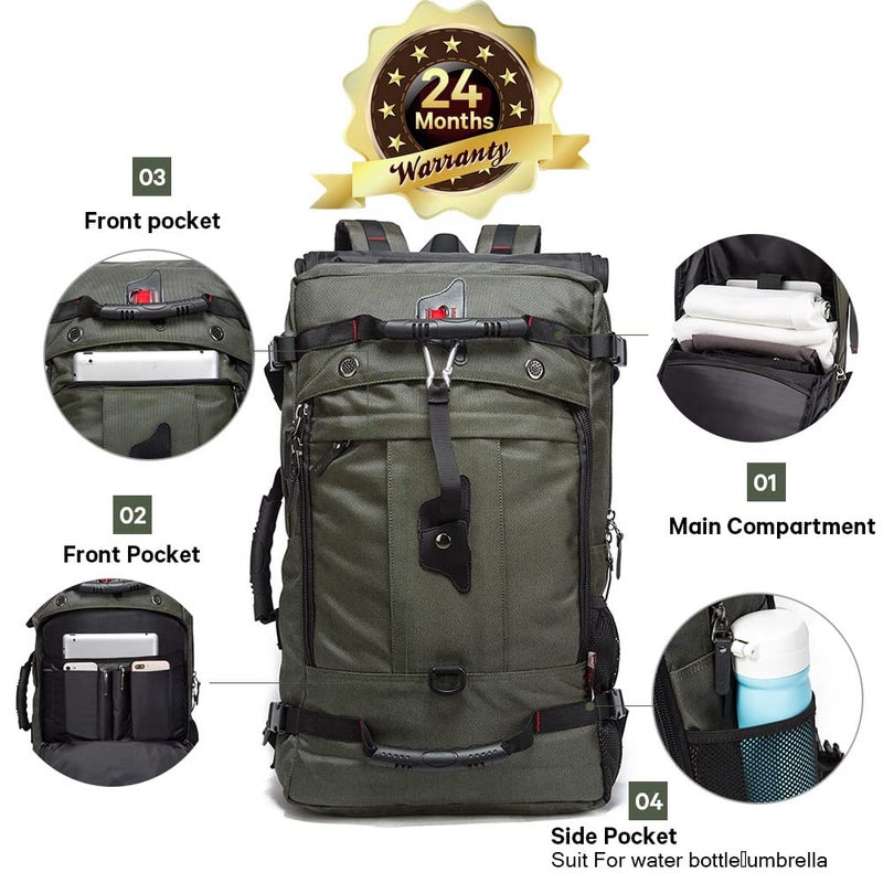 KAKA Travel Backpack, Carry On Backpack Durable Convertible Duffle Bag Fit for 15.6 Inch Laptop for Men and Women(Medium 35L) - Image 3