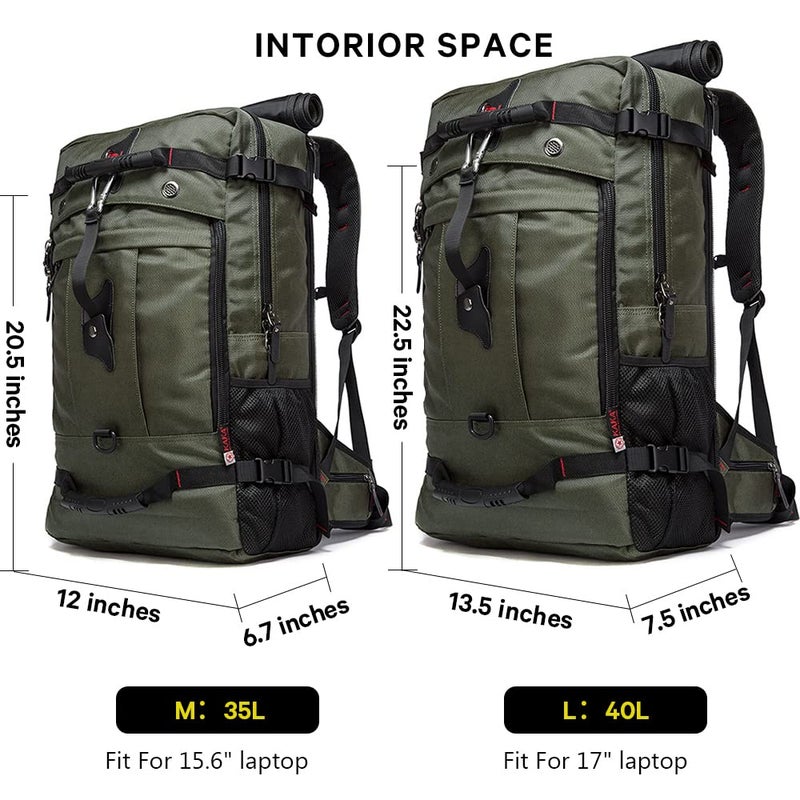 KAKA Travel Backpack, Carry On Backpack Durable Convertible Duffle Bag Fit for 15.6 Inch Laptop for Men and Women(Medium 35L) - Image 5