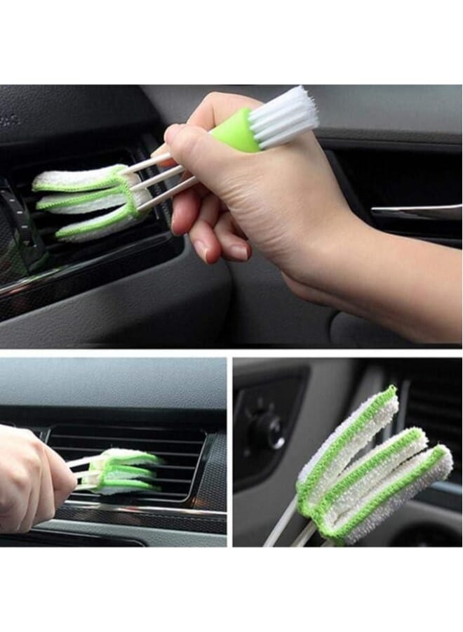 Car air conditioning vent cleaning brush - for narrow and hard-to-reach places - green - Image 3