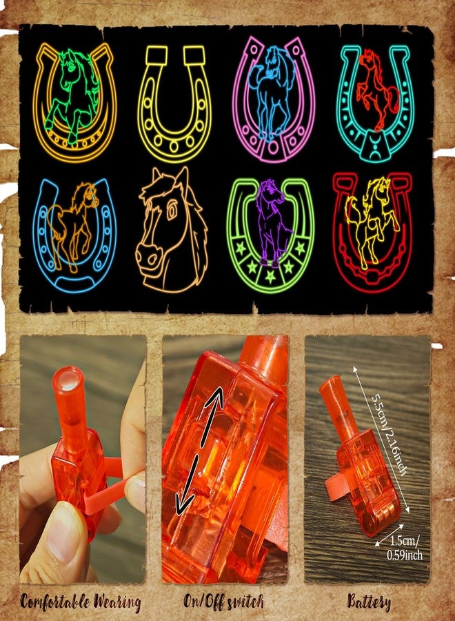 Cinrobiye 144 PCS Horse Party Favors DIY Horseshoes Wooden Craft Kit, Rodeo Horse Goodie Bag Fillers Pinata Fillers Prize Bulk for Barn Western Cowboy Birthday Party Supplies - Image 3