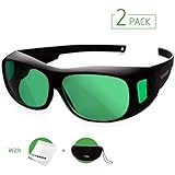 VIVOSUN VIVOSUN 2-Pack Indoor Hydroponics LED Grow Room Glasses with Glasses Case  - Image 1