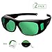 VIVOSUN VIVOSUN 2-Pack Indoor Hydroponics LED Grow Room Glasses with Glasses Case  - Image 2