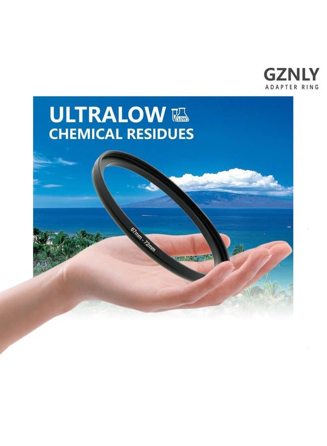 GZNLY Step-up Adapter Rings for Camera Lens Filter Adapter Black Metal Step Down Filter Ring Lens Converter Accessory (58mm-43mm) - Image 2