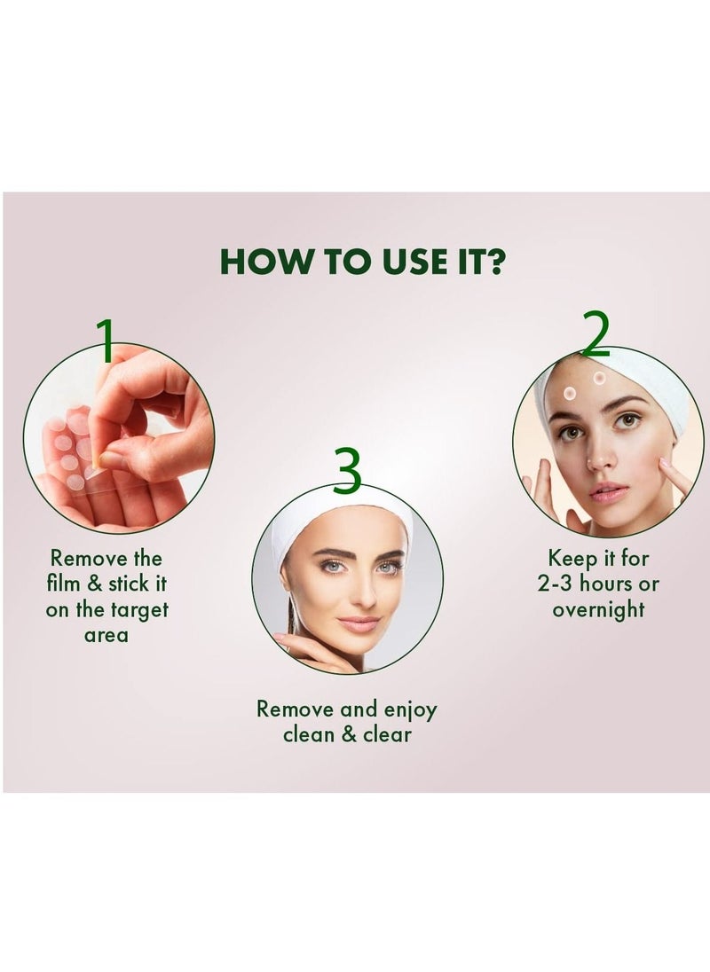 Urban yog - Acne Pimple Patch Invisible Facial Stickers cover with 100% Hydrocolloid Pimple Patches for Face 72 Dots - Image 1