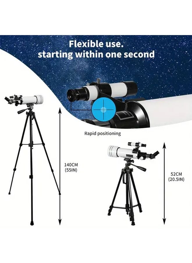Standard Astronomical Telescope with Tripod 150X Magnification Portable for Stargazing - Image 5