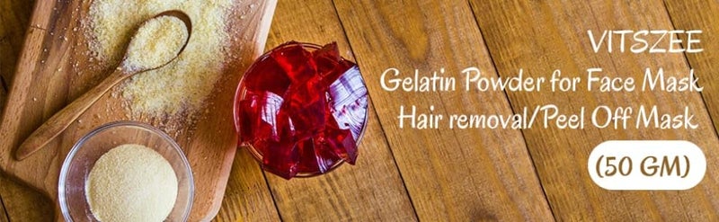 VITSZEECARE Gelatin powder 50gm DIY face mask pack HairPeel Off Mask Removal Gelatin powder 50gm - Image 4