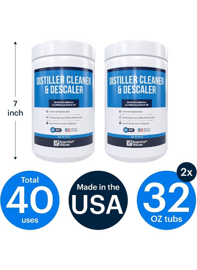 Essential Values 4LB Citric Acid Powder Cleaning for Water Distillers - Bulk 4 LBS Universal Descaler for Distilling Machines, Kettles & More - Remove Limescale & Mineral Buildup - For Waterwise & Other Distillers  - Image 3