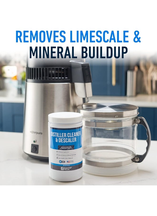 Essential Values 4LB Citric Acid Powder Cleaning for Water Distillers - Bulk 4 LBS Universal Descaler for Distilling Machines, Kettles & More - Remove Limescale & Mineral Buildup - For Waterwise & Other Distillers  - Image 2
