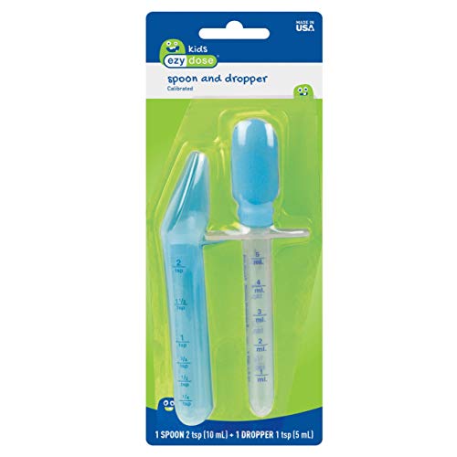 EZY DOSE Kids Oral Liquid Medicine Dropper and Spoon Kit For Baby & Toddler, Deliver Correct Dose, 5mL/1 TSP Capacity, 2 Piece Set, Color May Vary, Made in the USA, BPA Free - Image 2