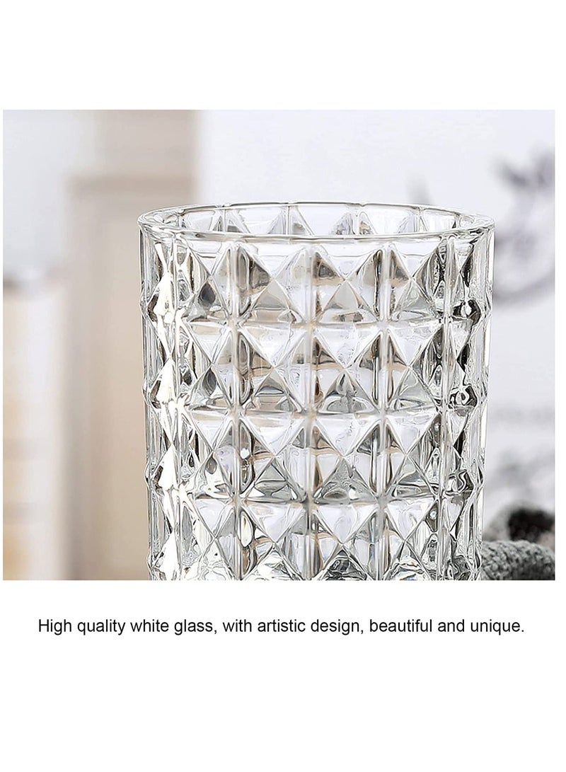 XiuWoo SYOSI Clear Glass Vase, Goblet Shaped Vase Decorative for Living Room Dining Table Office Decor - Image 5