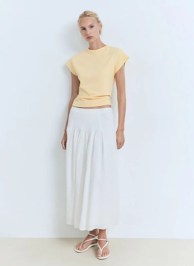مانجو Short-sleeved fine-knit sweater