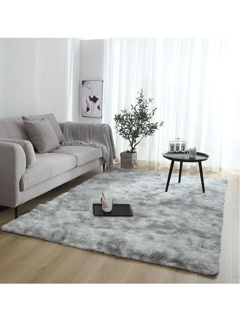 Nordic Silk Wool Rug, Bedroom, Bed, Home, Living Room, Toilet, Plush Blanket, Floor Mat - Image 1