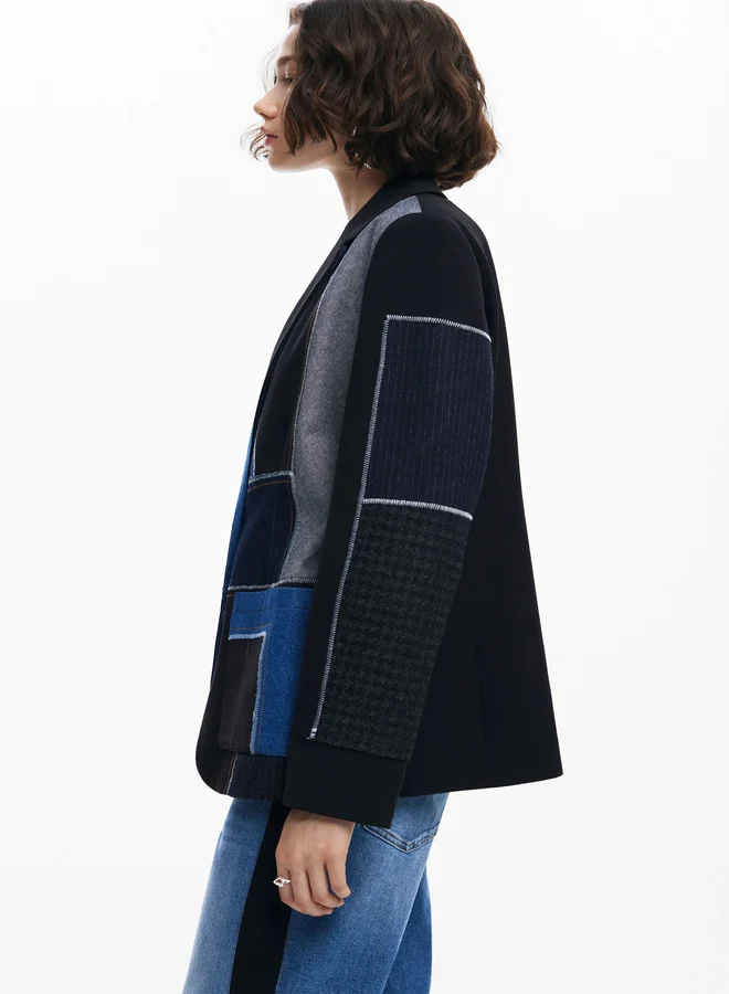 DESIGUAL Combined Patchwork Blazer