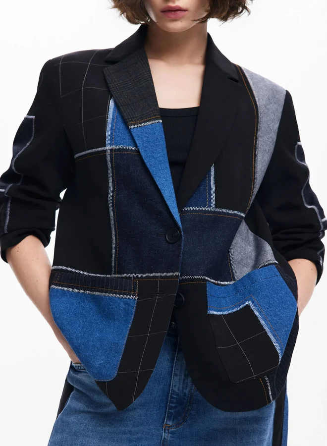 DESIGUAL Combined Patchwork Blazer